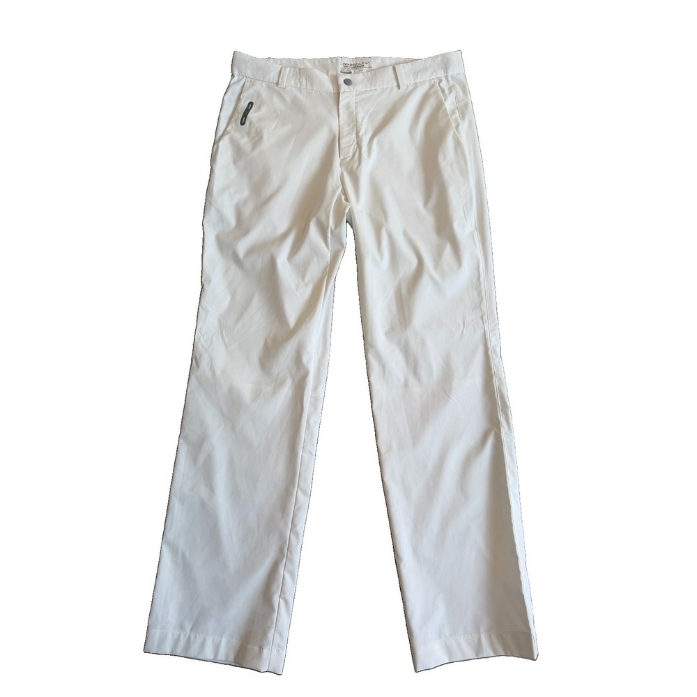 Nike Golf Pants Mens 34x32 White Dri-FIT Tour Performance Microfiber Golf